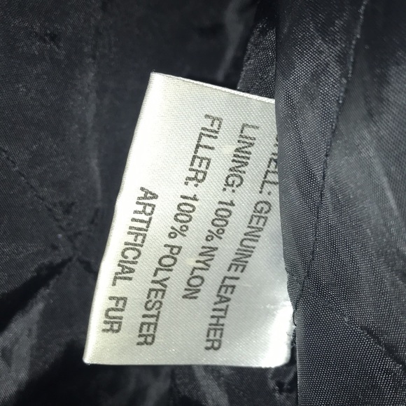 Serge Platini Genuine Leather Bomber Jacket - Picture 4 of 5